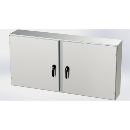 Saginaw Control & Engineering 3 Point Latch with Padlock Handle Electrical Enclosures, 30 in H, 10 in D, 60 in W SCE-30EL6010SSWFLP